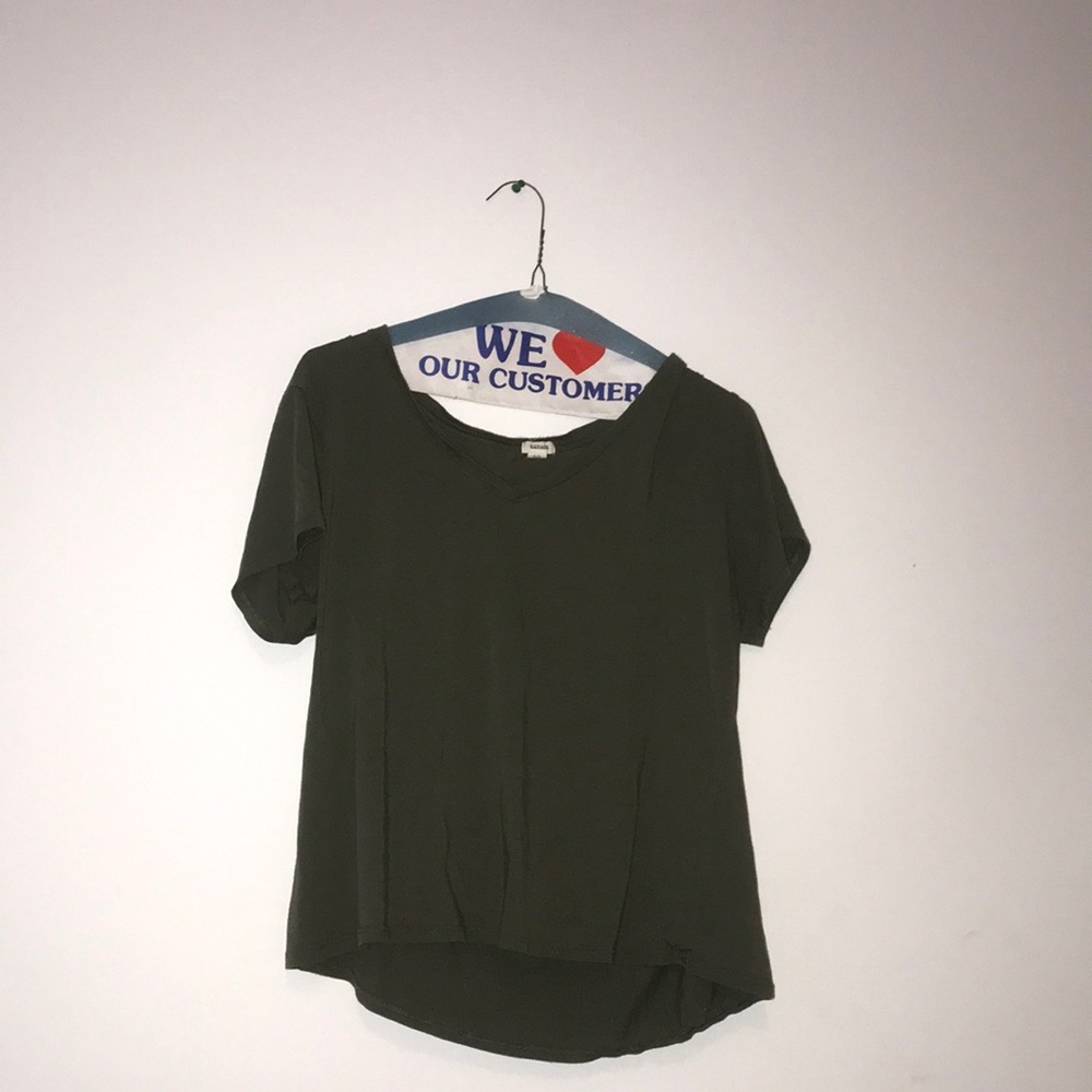 army green soft tee